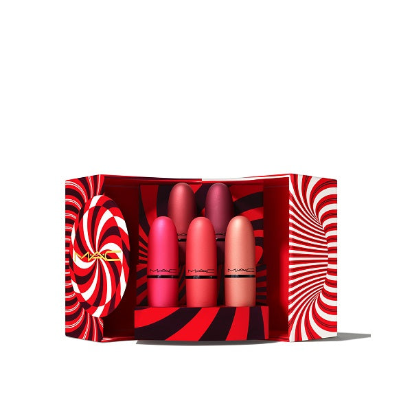 Mistletoe Matte Powder Kiss Lipstick Set (5x Lipstick) (Limited Edition)