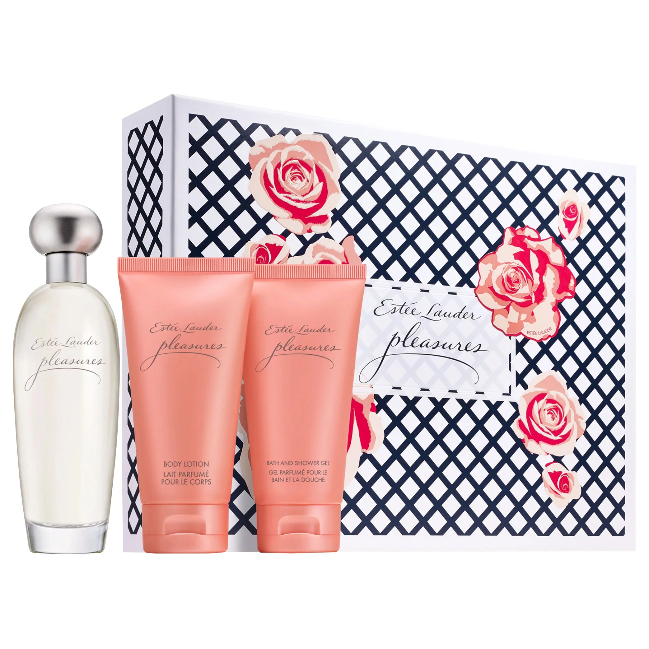 Pleasures Ultimate Collection Edp 100 Ml + Body Lotion 75 Ml + Bath 8 Shower Gel 75 Ml